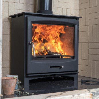 " Limited Offer " Ecosy+ Panoramic Multi-Fuel 5kw Stove - Defra Approved, Ecodesign